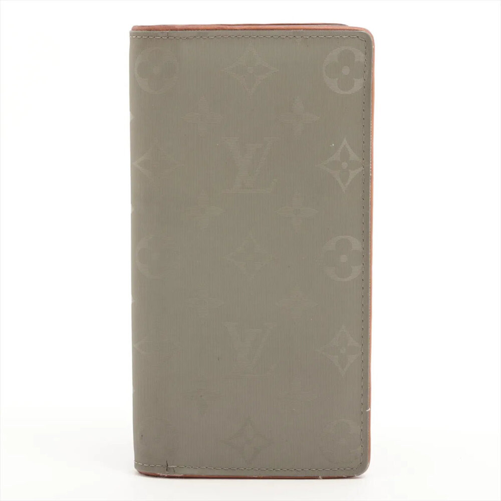 Louis Vuitton Monogram Portefeuille Brazza Titanium M63236 Leather Long Walle...